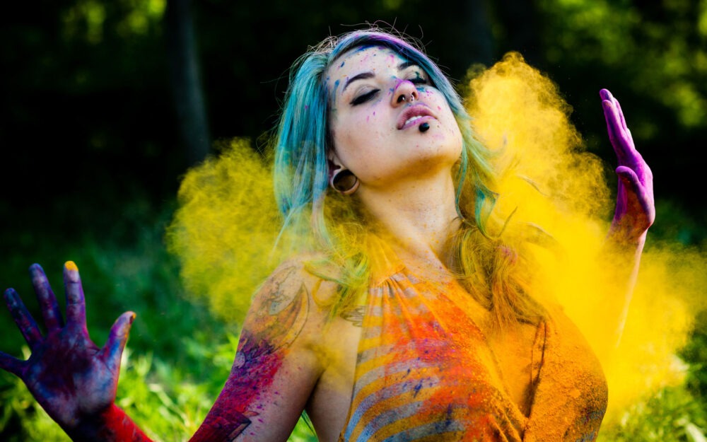 Holi festival photography