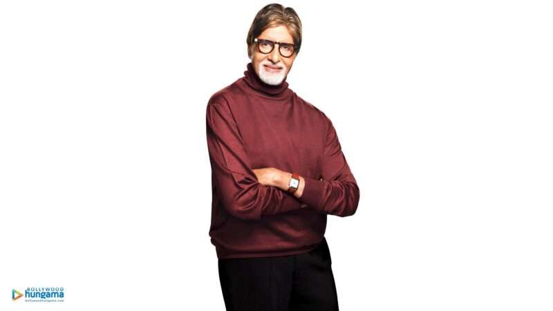 Amitabh Bachchan wear dark full sleeve dark t shirt and black paint, HD Amitabh Bachchan Wallpaper.