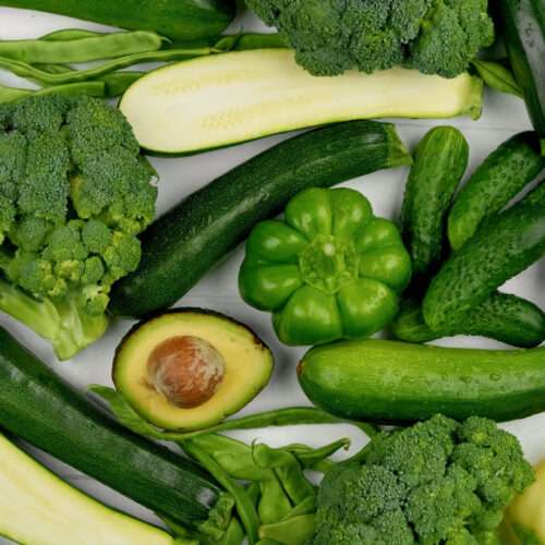 green vegetables background