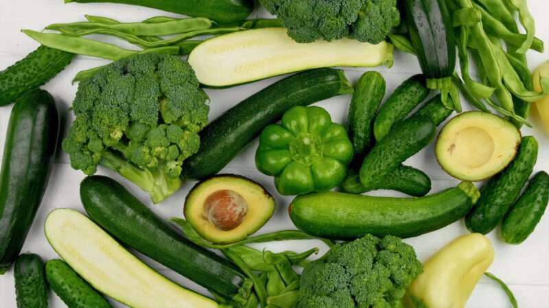 green vegetables background