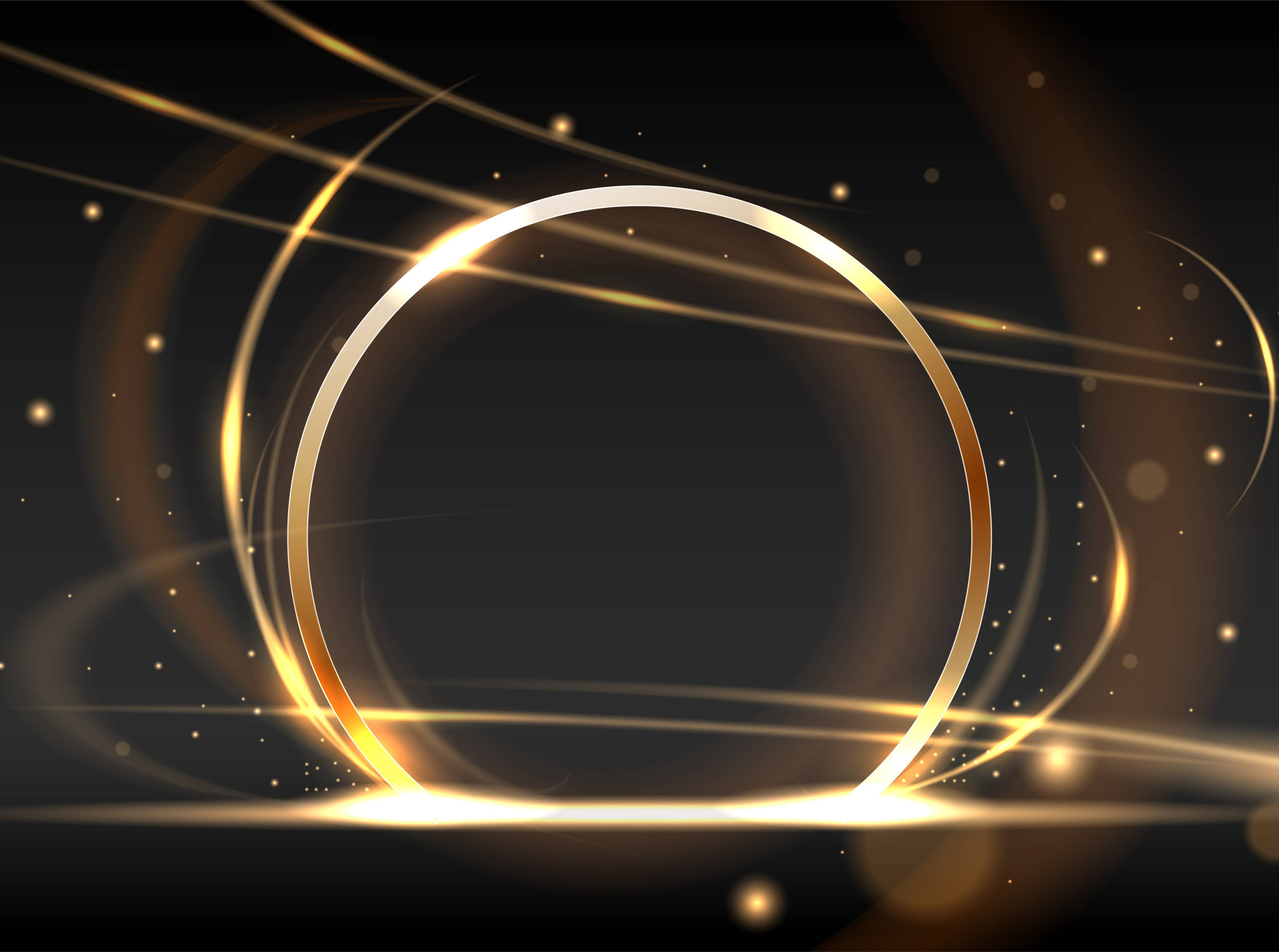 Stunning Abstract 4K Pictures – Download Free Ultra HD Wallpapers 25 Abstract 4k wallpaper with glowing golden light rings and luxury metallic effect design