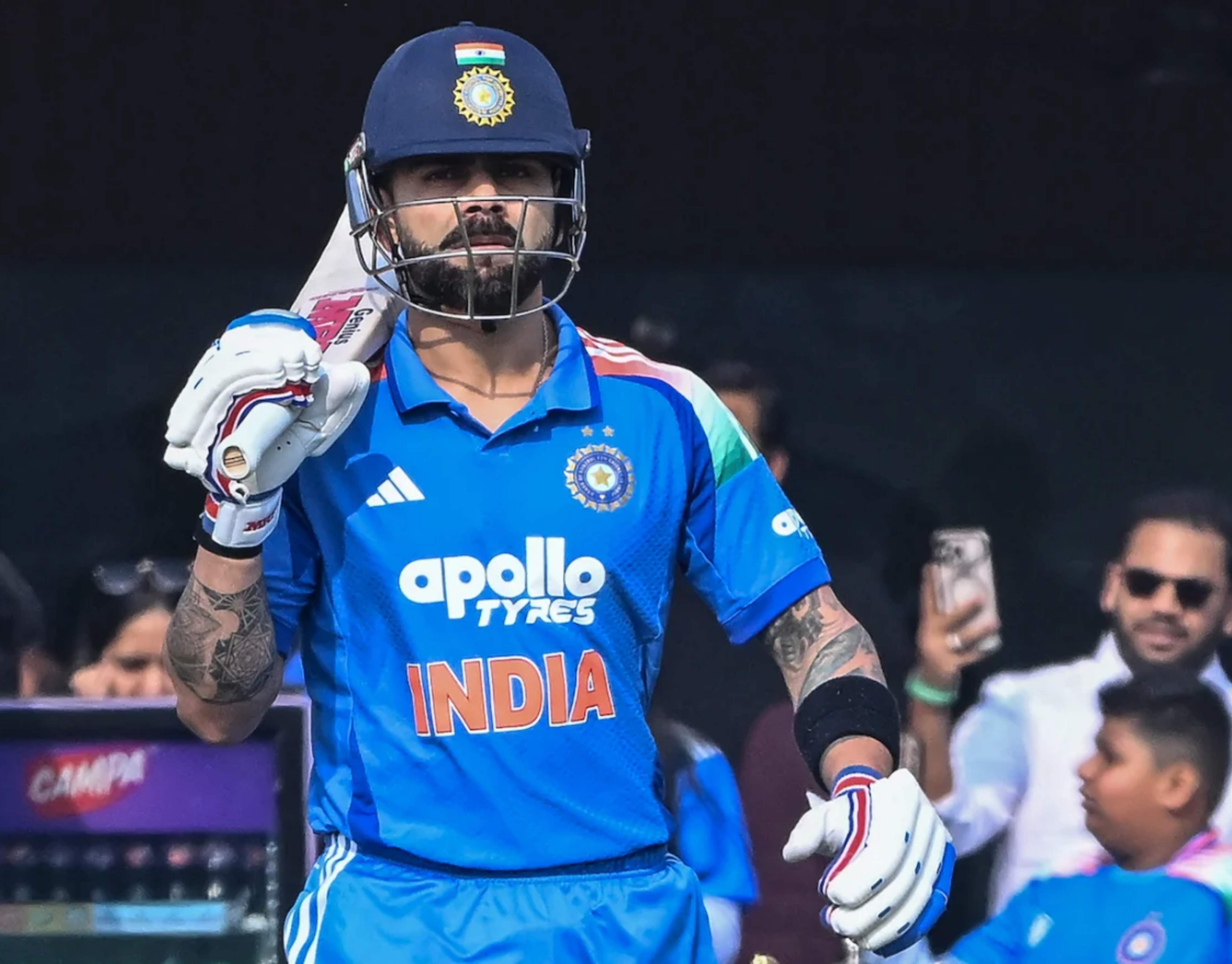 King kohli entry in match 4k picture.