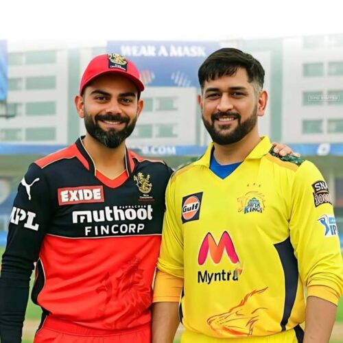 Virat and MS Picture in IPL 4K Picture