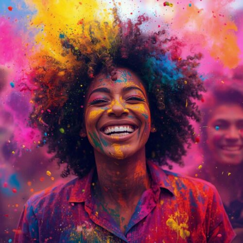Happy Holi festival images filled with joy and vibrant colors
