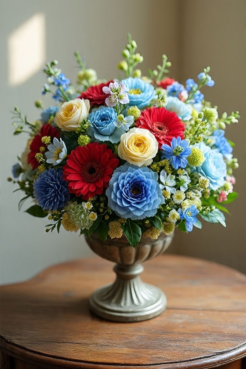 Mixed flower vase 4K pictures HD wallpaper for mobile