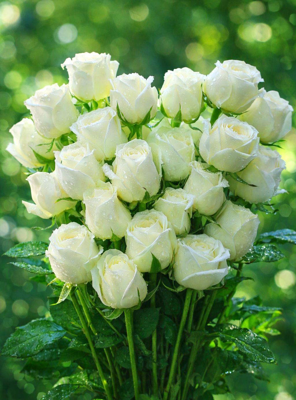 White rose bouquet flower 4K pictures for mobile wallpaper