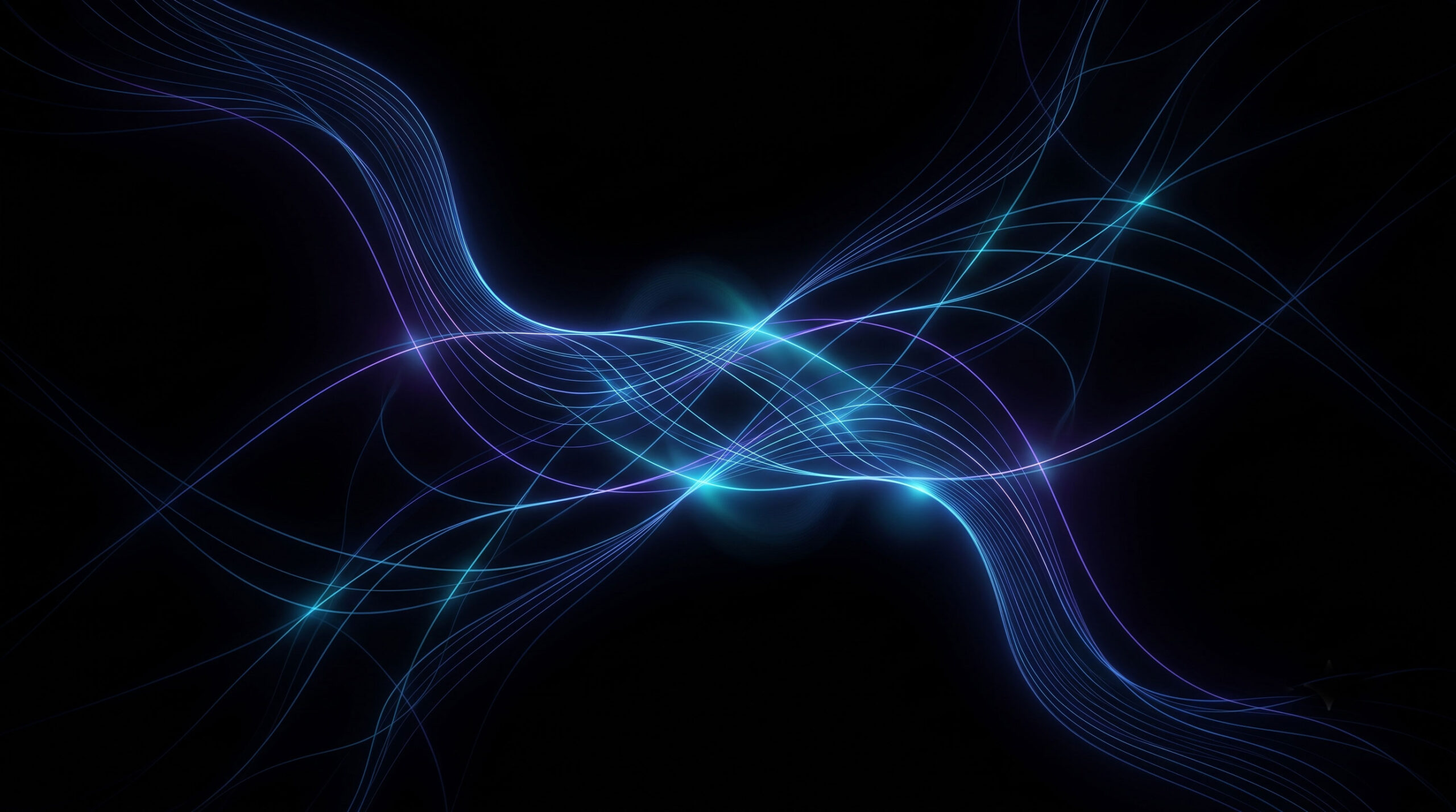 Premium black AMOLED abstract wallpaper with elegant glowing lines.